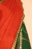 Contrast Classic Pure Mysore Crepe Silk Saree